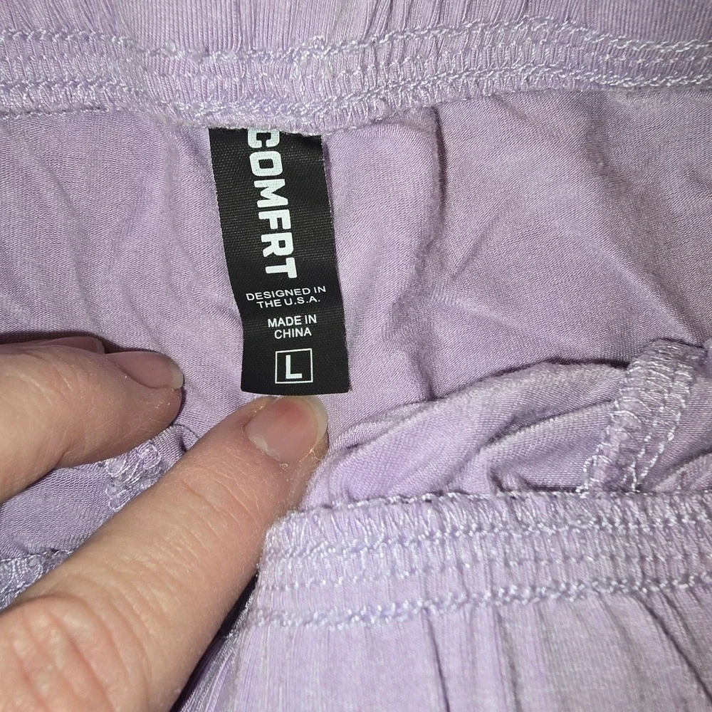 Lot of 5 Womens Shorts Large Comfrt Links Athletic Lounge Cargo Purple Blue Gray